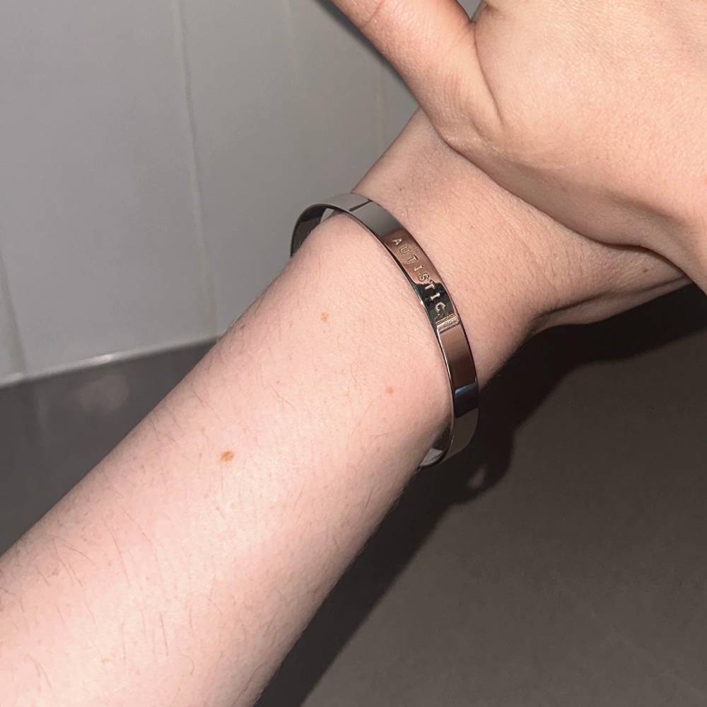 Silver Autistic Bangle